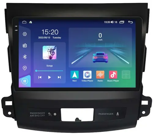 Магнитола для Mitsubishi Outlander XL, Peugeot 4007, Citroen C-Crosser - Parafar PF056LUX1U2K на Android 13, Быстрая, QLED+2K, CarPlay, 4G SIM-слот