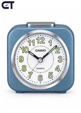 CASIO TQ-143S-2D настольные часы-будильник — синий корпус, подсветка и Snooze