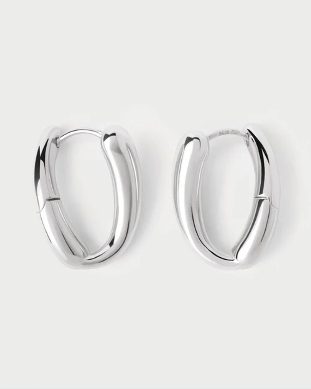 Серьги Helix Hoops Серебро 925 пробы покрытое родием