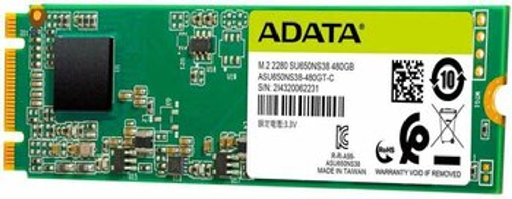 SSD ADATA Ultimate SU650, 480 ГБ, M.2, SATA, ASU650NS38-480GT-C