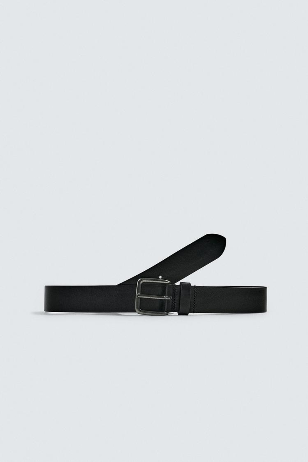 ZARA КОЖАНЫЙ РЕМЕНЬ, ЧЕРНЫЙ