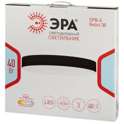 Светильник потолочный светодиодный ЭРА Классик без ДУ Relict 38 SPB-6-40 4К WH 40W 4000K Белый | Светильники SPB-6 без ДУ
