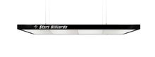 Лампа STARTBILLIARDS Club select 4 секции (Ral 9005 муар (black),Рассеиватель (комплект),Логотип заказчика)