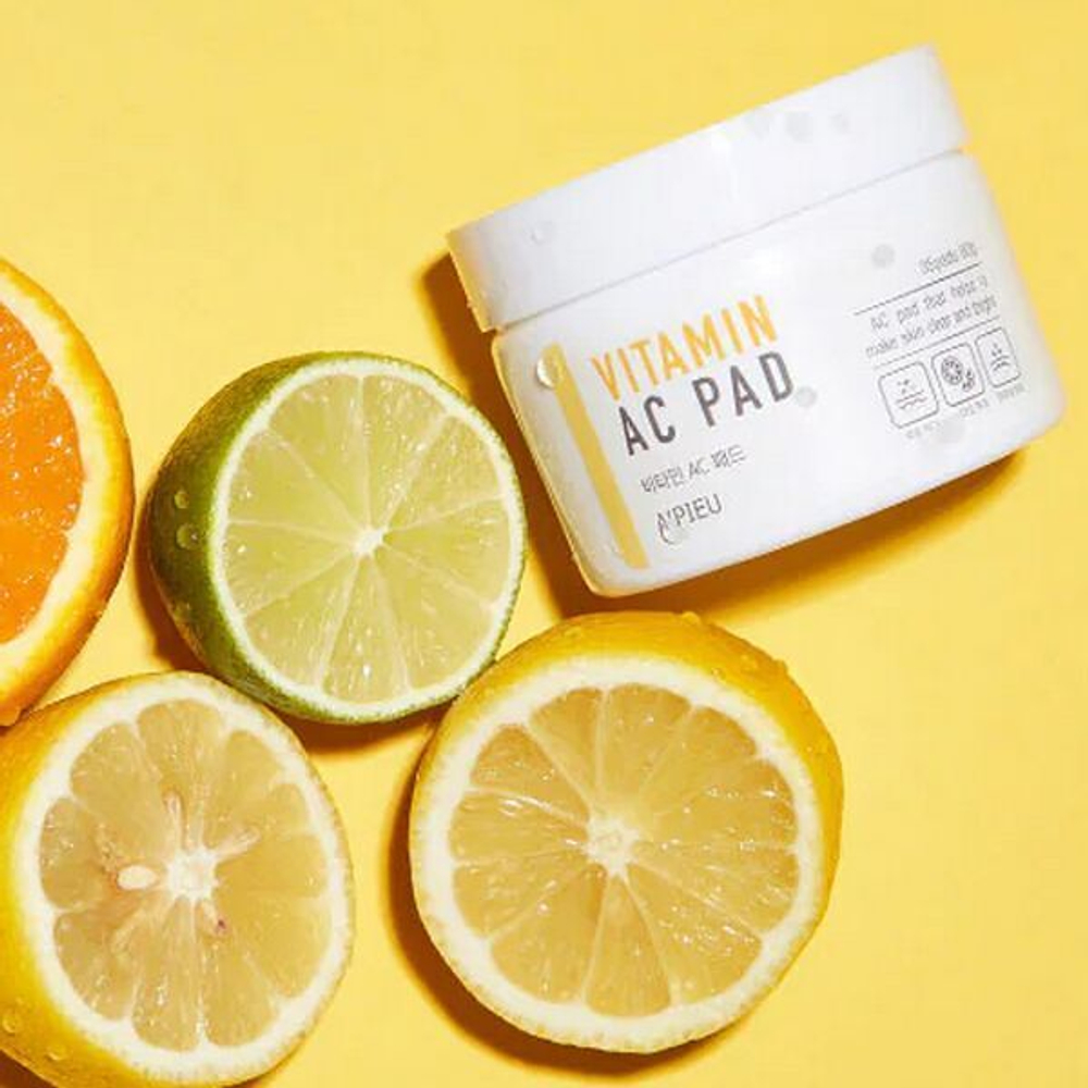 Пилинг-диски для лица A'Pieu Vitamin AC PAD с АНА и ВНА-кислотами, 35шт