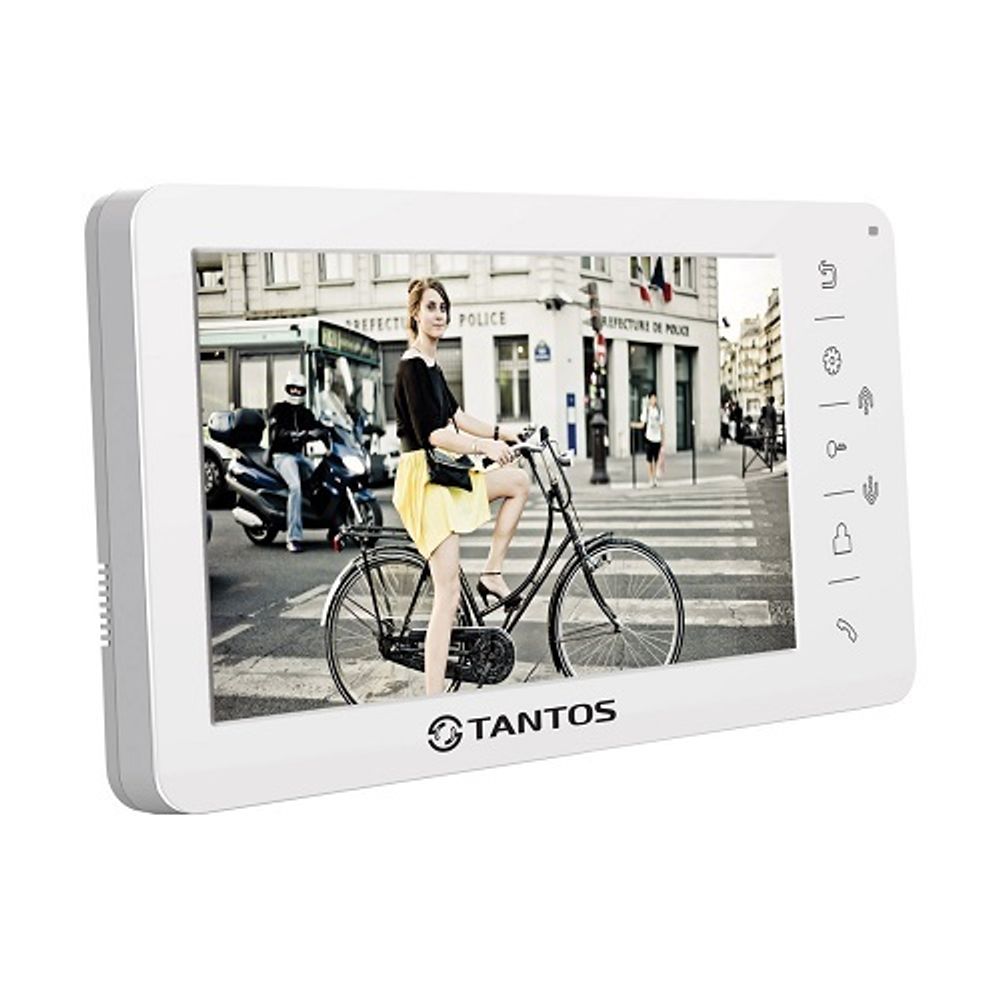 Монитор видеодомофона TANTOS Amelie VZ (белый), адаптированный, TFT LCD 7" экран