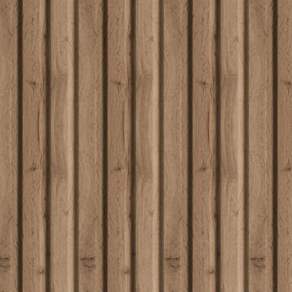 Панель Стеновая Реечная Beats, (Битс), Базис, Пекан, 2700x119x16 мм