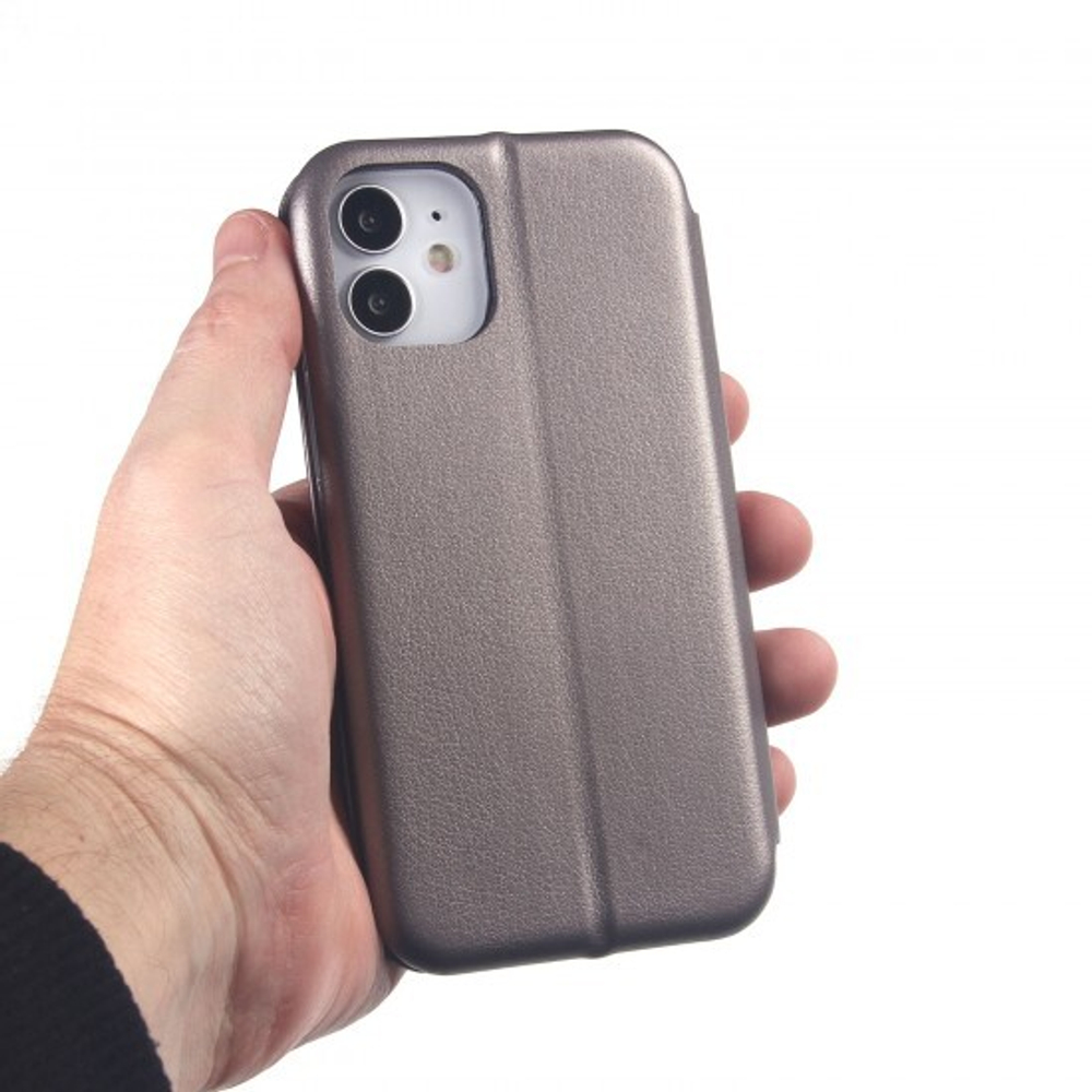Чехол-книжка для iPhone 12, 009805 Серый