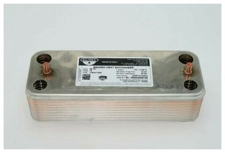 Теплообменник Zilmet 18 пластин для котлов Protherm, Demrad, Ariston 17B2071806