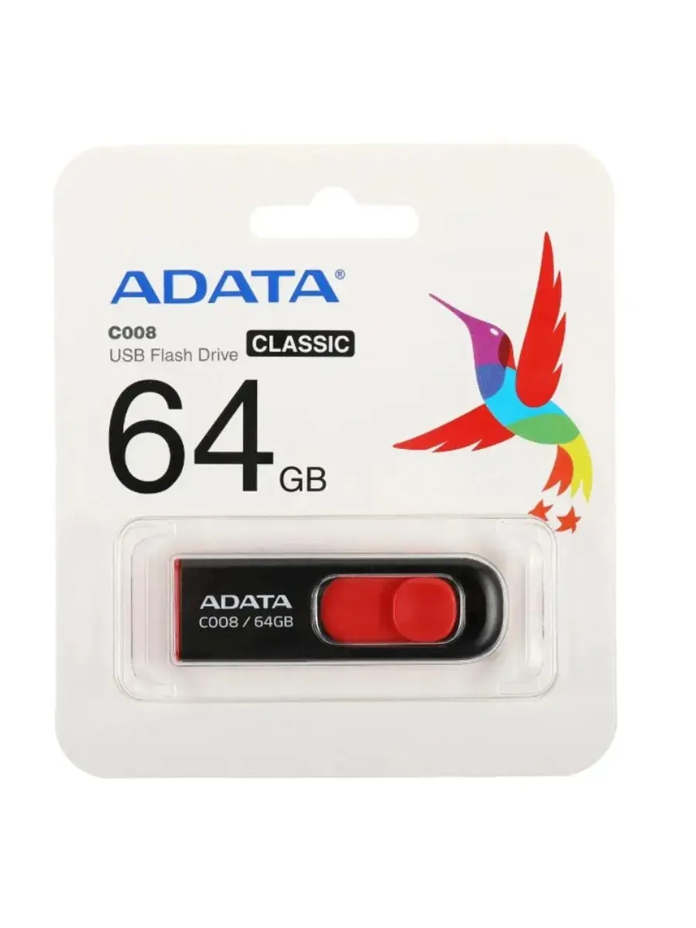 Память USB Flash 64 ГБ Classic C008 AC008-64G-RKD BLACK