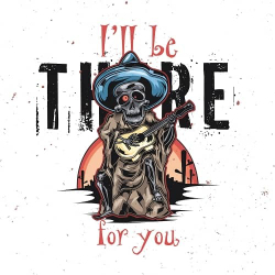 принт I will be there for you белый