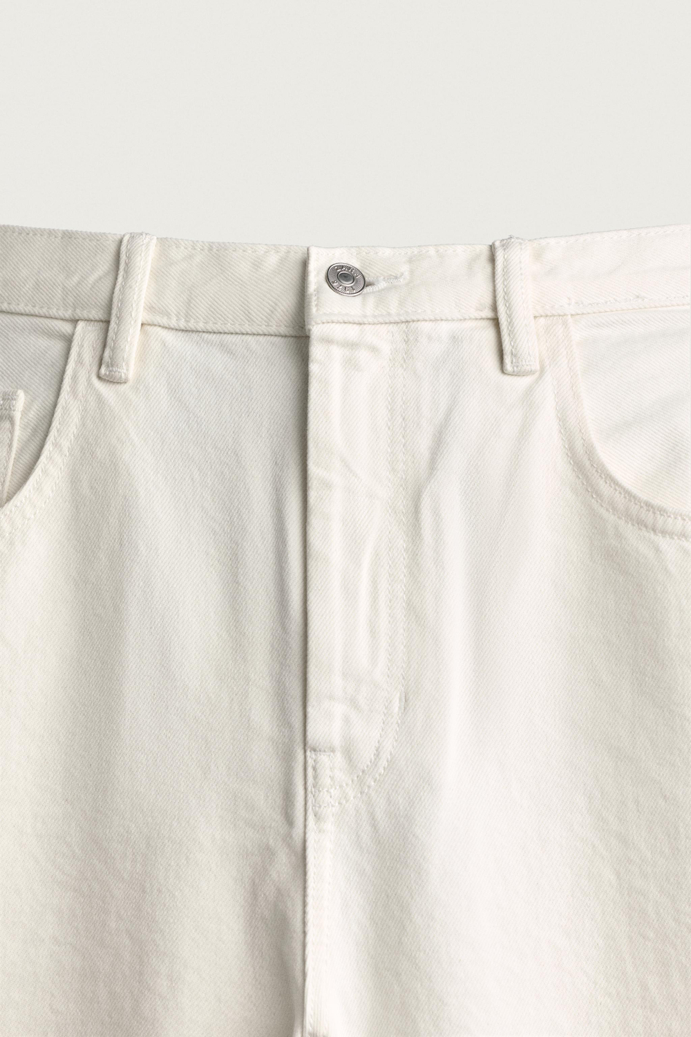 ДЖИНСЫ TAPERED WIDE FIT В ПОЛОСКУ — ZARA