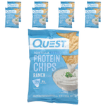 Quest Nutrition, Протеиновые чипсы по-тортильи, ранчо, 8 пакетиков по 32 г (1,1 унции)