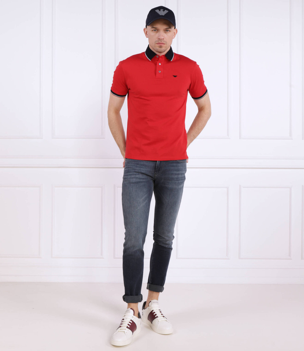 Поло Emporio Armani - красный(3R1F70 1JTKZ)