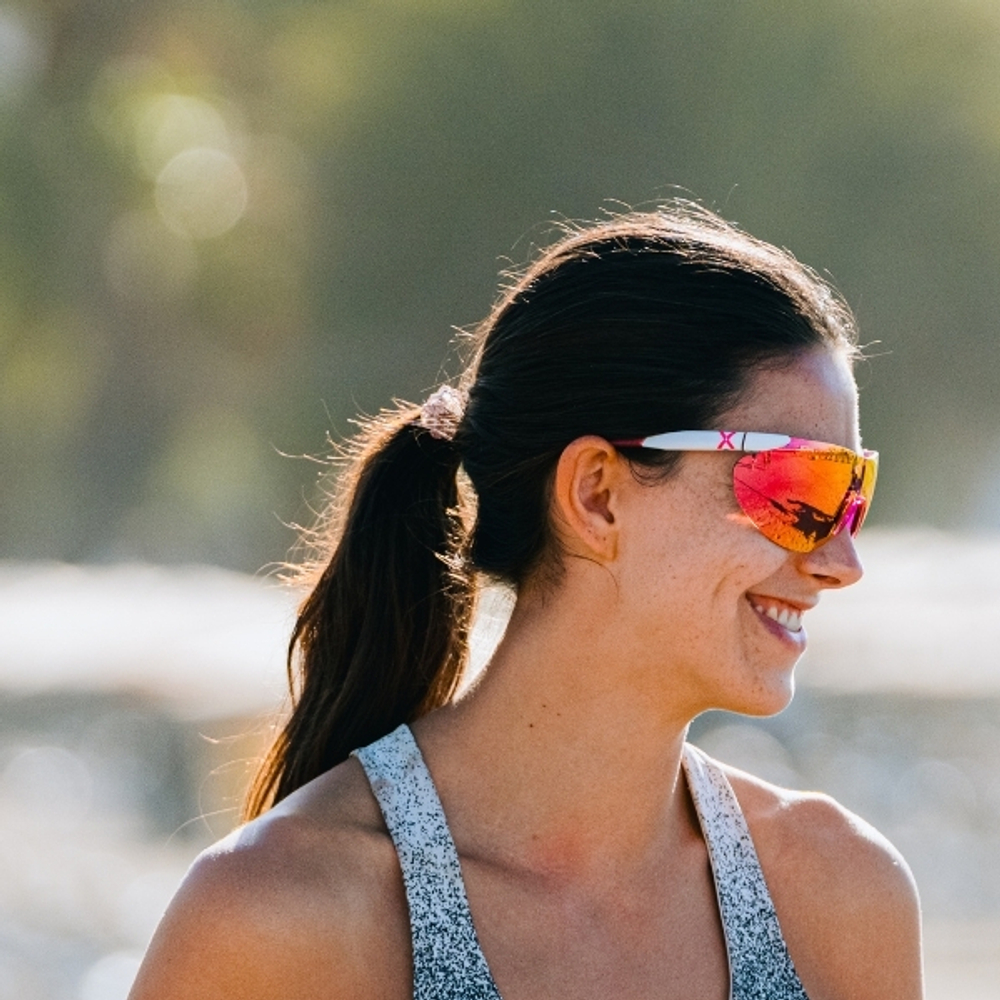 Спортивные очки HILX Domain Shiny White / Photochromic Red Mirror Lens