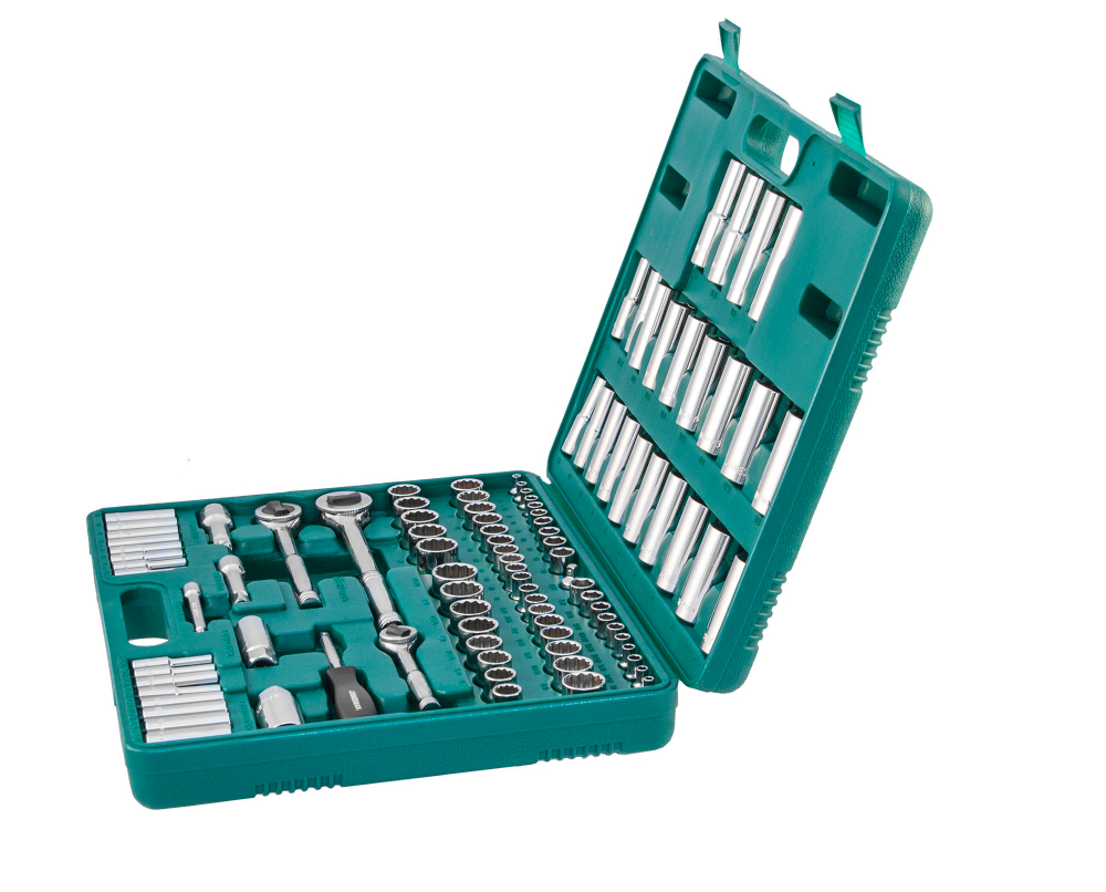 S05H48107S Набор инструмента универсальный 1/4", 3/8" и 1/2"DR, 107 предметов