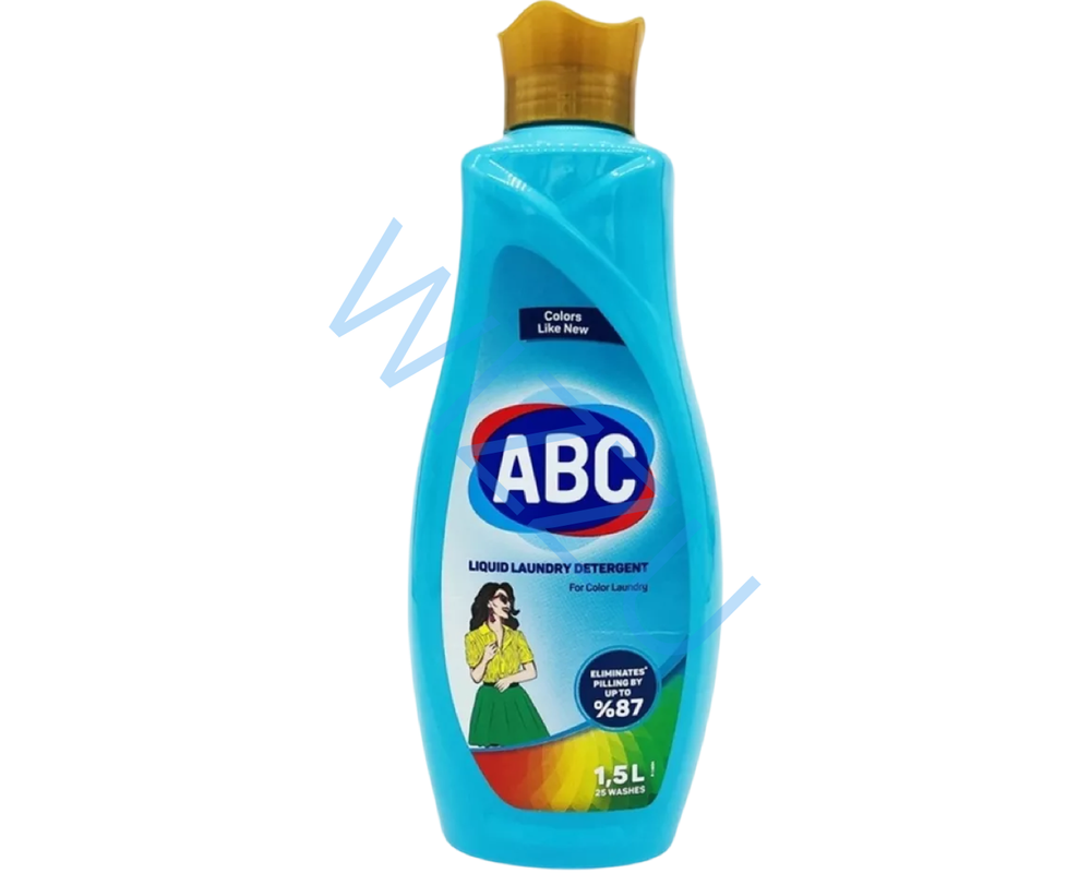 Порошок жидкий ABC Liquid Laundru голубой для Цветного 1,5л