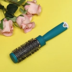 Расческа массажная брашинг «Bella's Beauty room», цвет тёмно-бирюзовый, 24см, d-3,5см