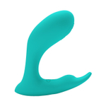Бирюзовый стимулятор G-точки 10,1см с пультом ДУ Pretty Love Idabelle BI-300052W-1