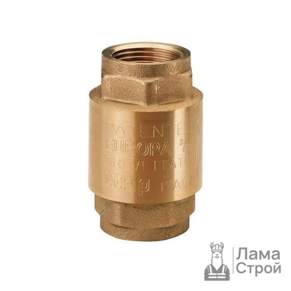 Обратный клапан пружинный латунь 3/4