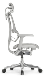 Кресло FALTO IOO-E2 ELITE( Серый каркас/сетка T-168-B2 Natural Mesh светло серый/крестовина металл)