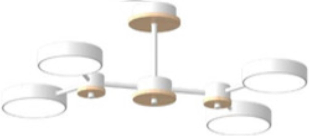Потолочный светодиодный светильник LED4U L3215-630 WH