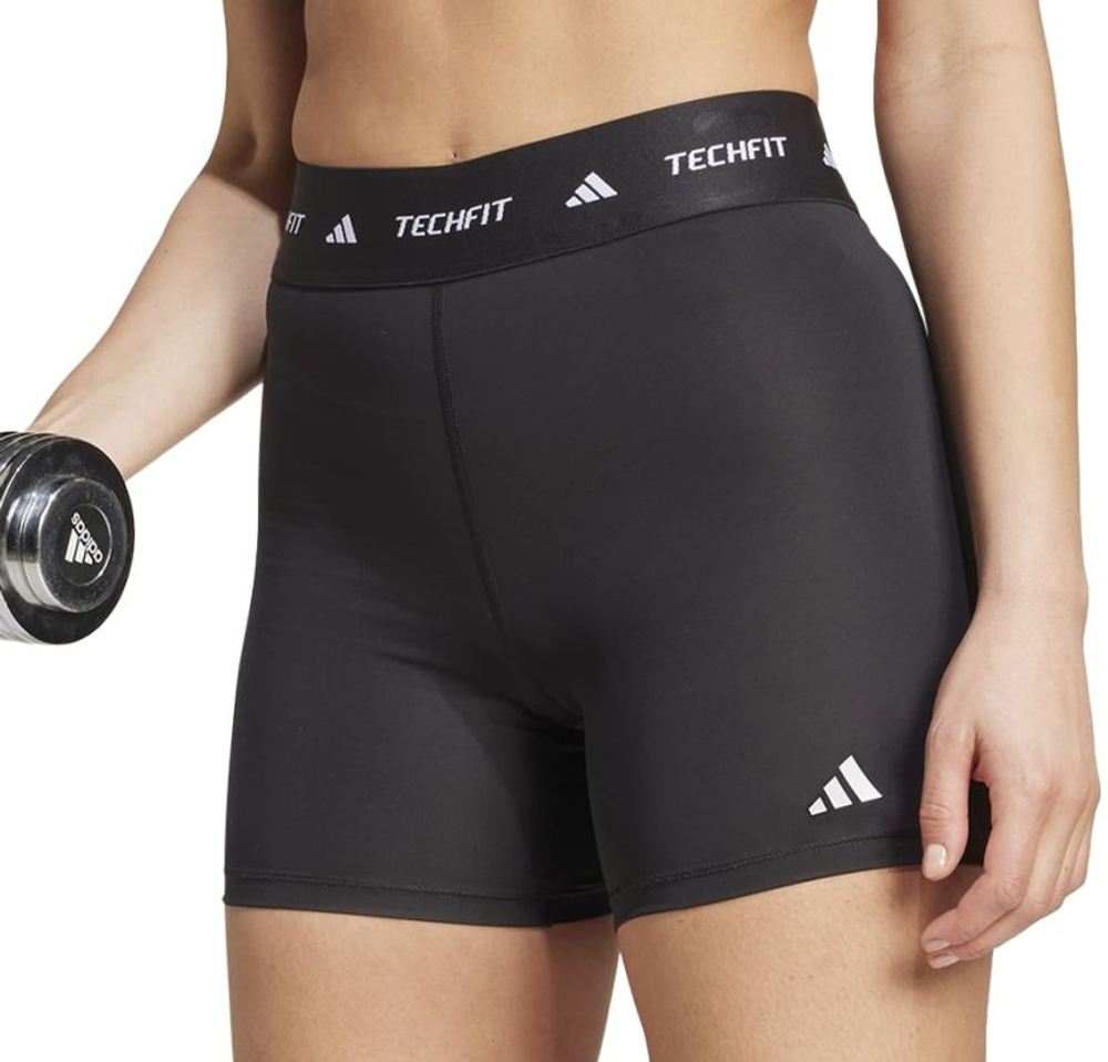 Женские теннисные шорты Adidas Techfit 4" - black