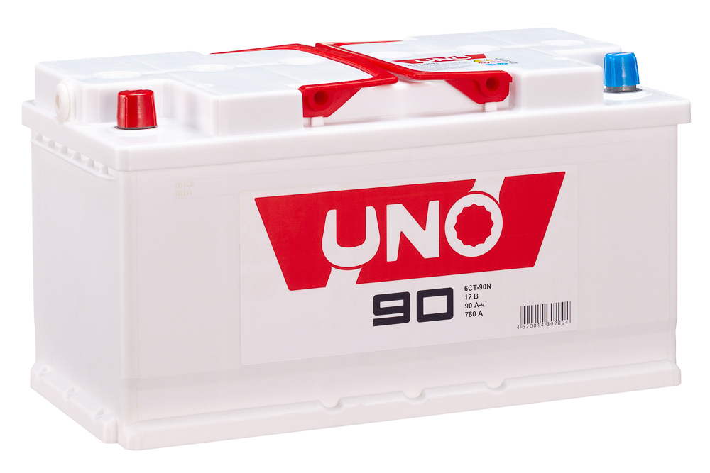 Аккумулятор 6СТ-90 А.ч., п.п., N+, UNO