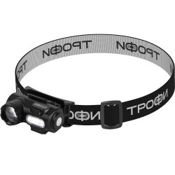 Фонарь налобный светодиодный Трофи GA-103 аккумуляторный 3 Bт сенсорное управление магнит клипса 6 режимов | Трофи
