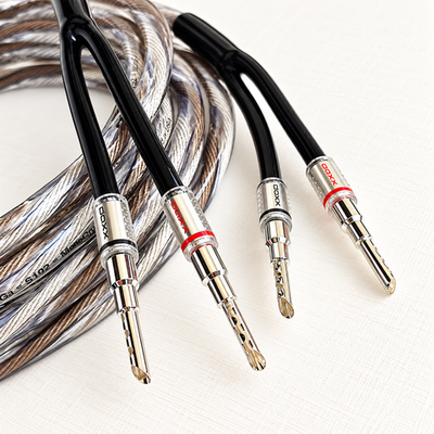 DAXX S192s Акустический кабель 12AWG (3.3мм.кв) из посеребренной монокристаллической меди -готовая пара-