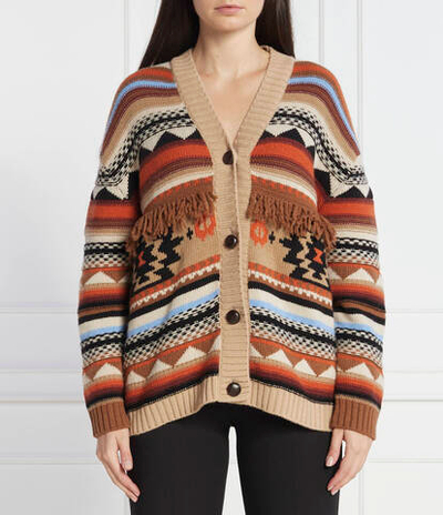 Хлопковый кардиган gleba Weekend MaxMara - бежевый(534606336)