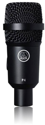 AKG P4 микрофон динамический для озвучивания барабанов, перкуссии и комбо