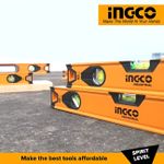 Алюминиевый фрезерованный уровень 500 мм INGCO HSL08050 INDUSTRIAL