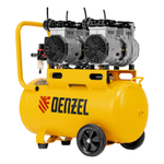Компрессор безмаслянный малошумный DLS 2200/50, 2200 Вт, 2х1100, 50 л, 380 л/мин// Denzel