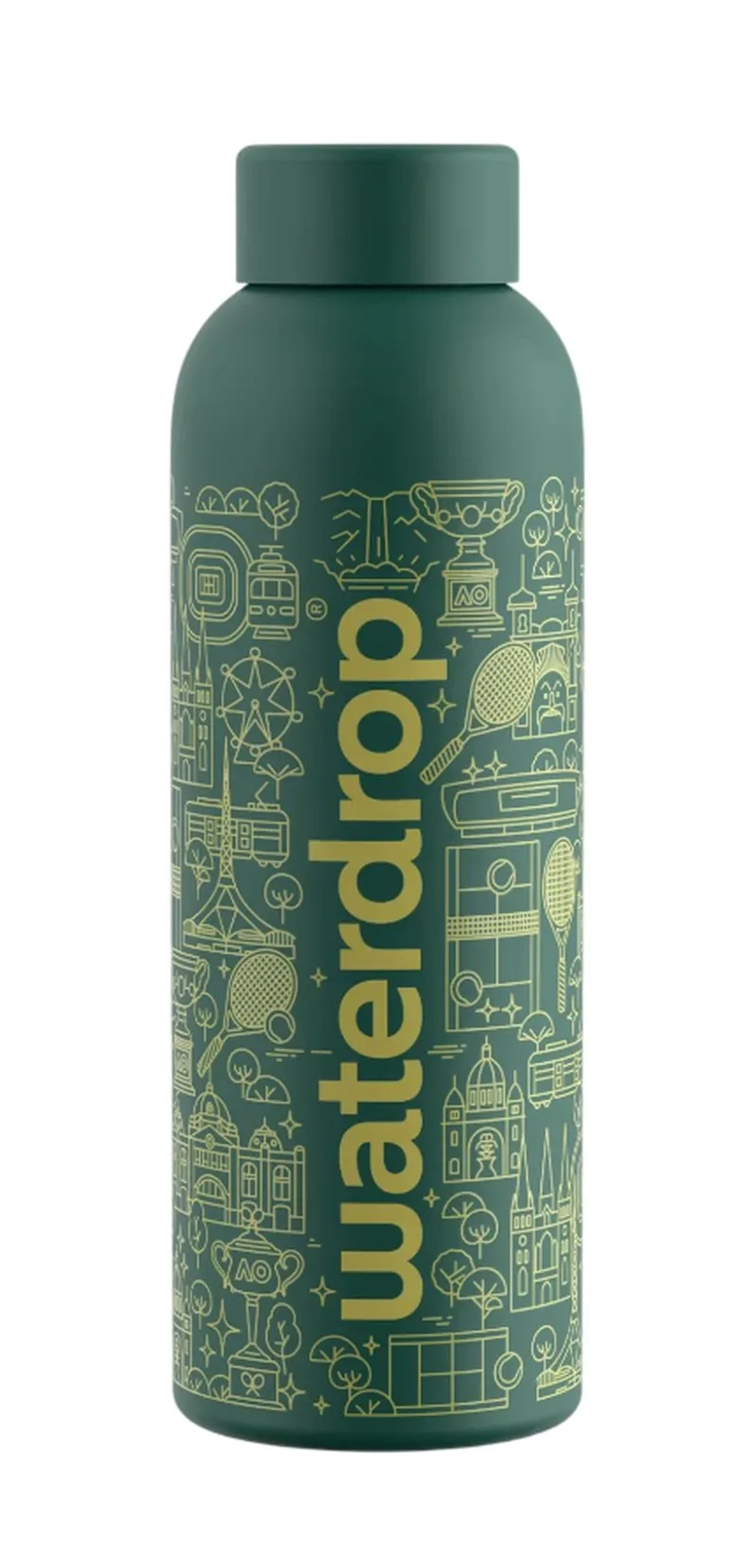 Теннисная бутылка Waterdrop AO26 Melbourne 600ml - green