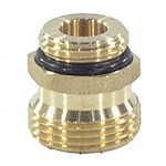 Штуцер переходной латунь 1/2"x3/4" под евроконус для клапана коллекторного Апогей 310011