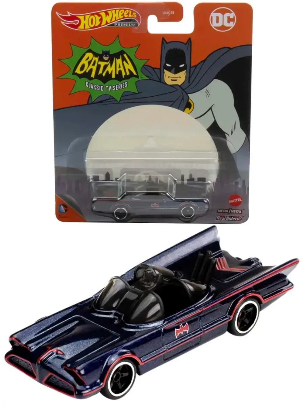 Машинка Хот Вилс Премиум TV Series Batmobile DMC55 HCP10