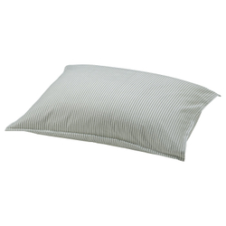 IKEA SOLFIBBLA  (ИКЕА СОЛФИББЛА)  -  Наволочка - белый зелёный/полоски 50x60 см