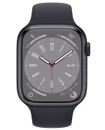 Apple Watch Series 8, 41 мм, из алюминия цвета «тёмная ночь», спортивный ремешок