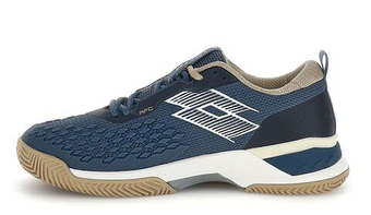 Мужские кроссовки теннисные Lotto Raptor Hyperpulse 100 III Clay - indigo blue/all white/irish beige