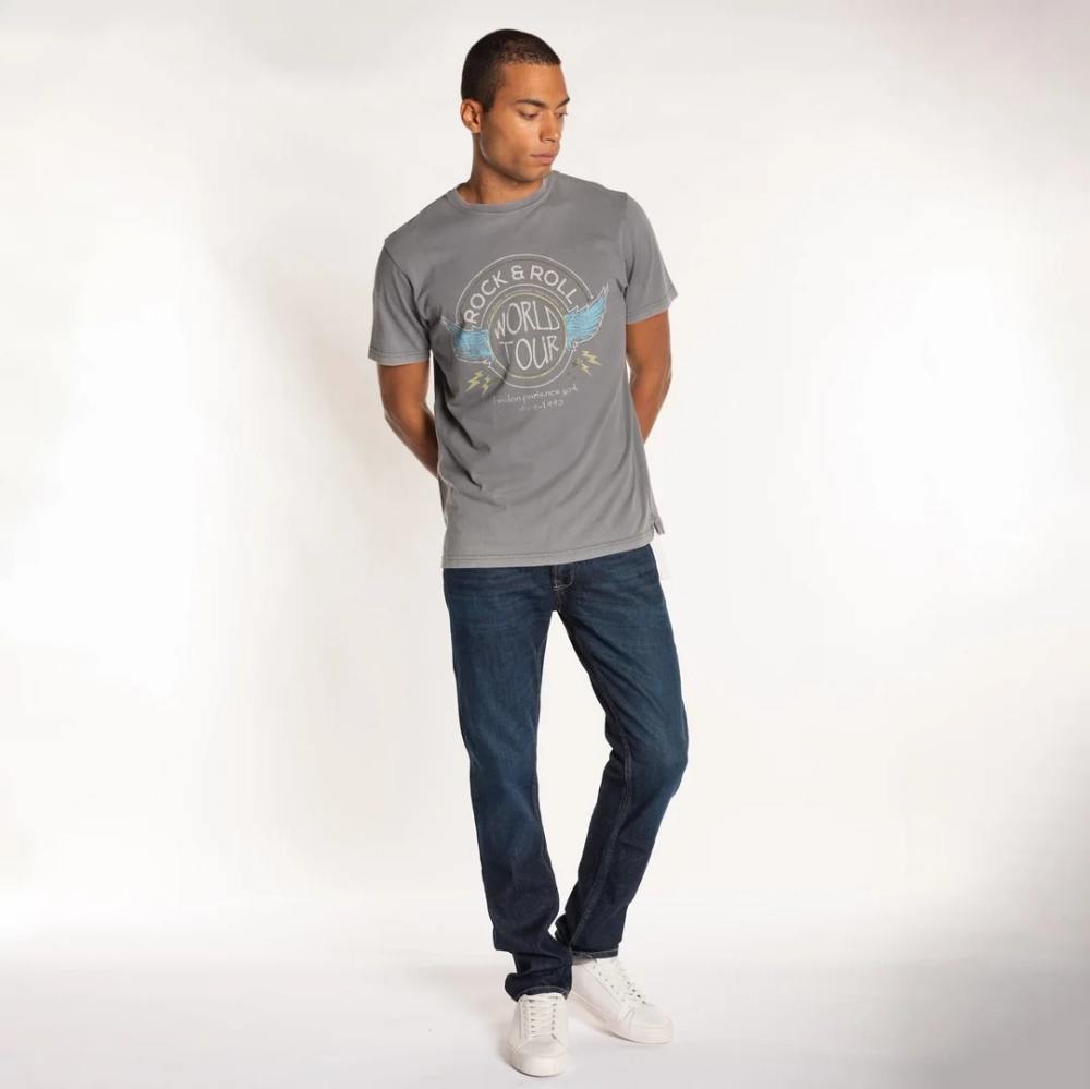 Футболка Bowery NYC "Rock & Roll" Soft Jersey Vintage Castle