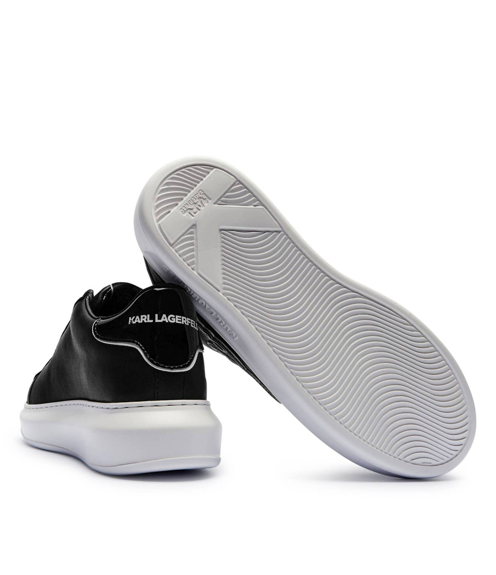 Кожаные кроссовки kapri signia emboss Karl Lagerfeld - черный(KL62511A)