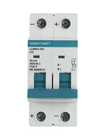 Автоматический выключатель постоянного тока SMARTWATT 500В, 40А 2П