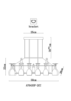 Светильник подвесной Arte Lamp Bancone A7043SP-2CC