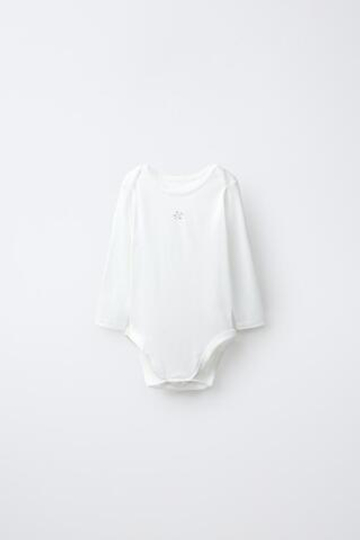 ZARA НАБОР ИЗ ПЯТИ БОДИ С ЦВЕТОЧНЫМ ПРИНТОМ, РОЗОВЫЙ