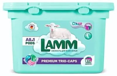 Капсулы для стирки LAMM 12шт Color