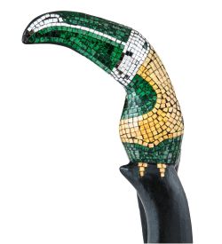 Decor and Gift 23-006-02 Статуэтка «Тукан» дерево+стекл.мозаика 60 см