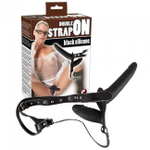 Страпон с для двойного проникновения Double Strap On (Цвет: черный)