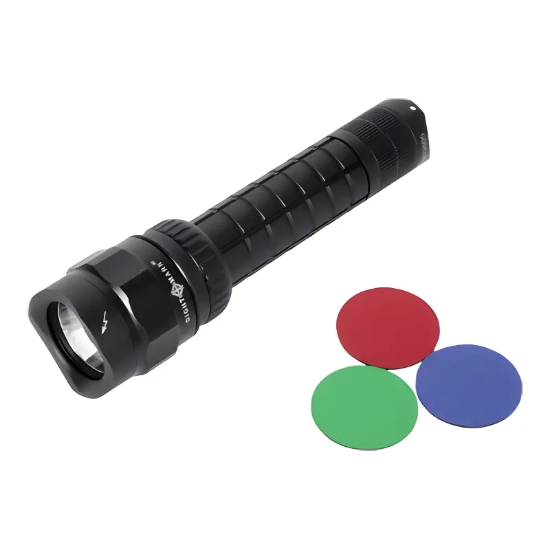 Подствольный фонарь Sightmark Triple Duty SS280 - вид с цветными светофильтрами