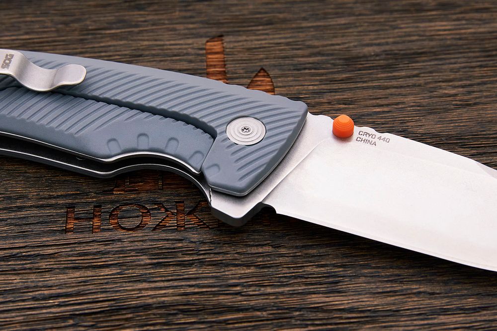 Складной нож SOG Tellus, сталь Cryo 440С, рукоять GRN серый