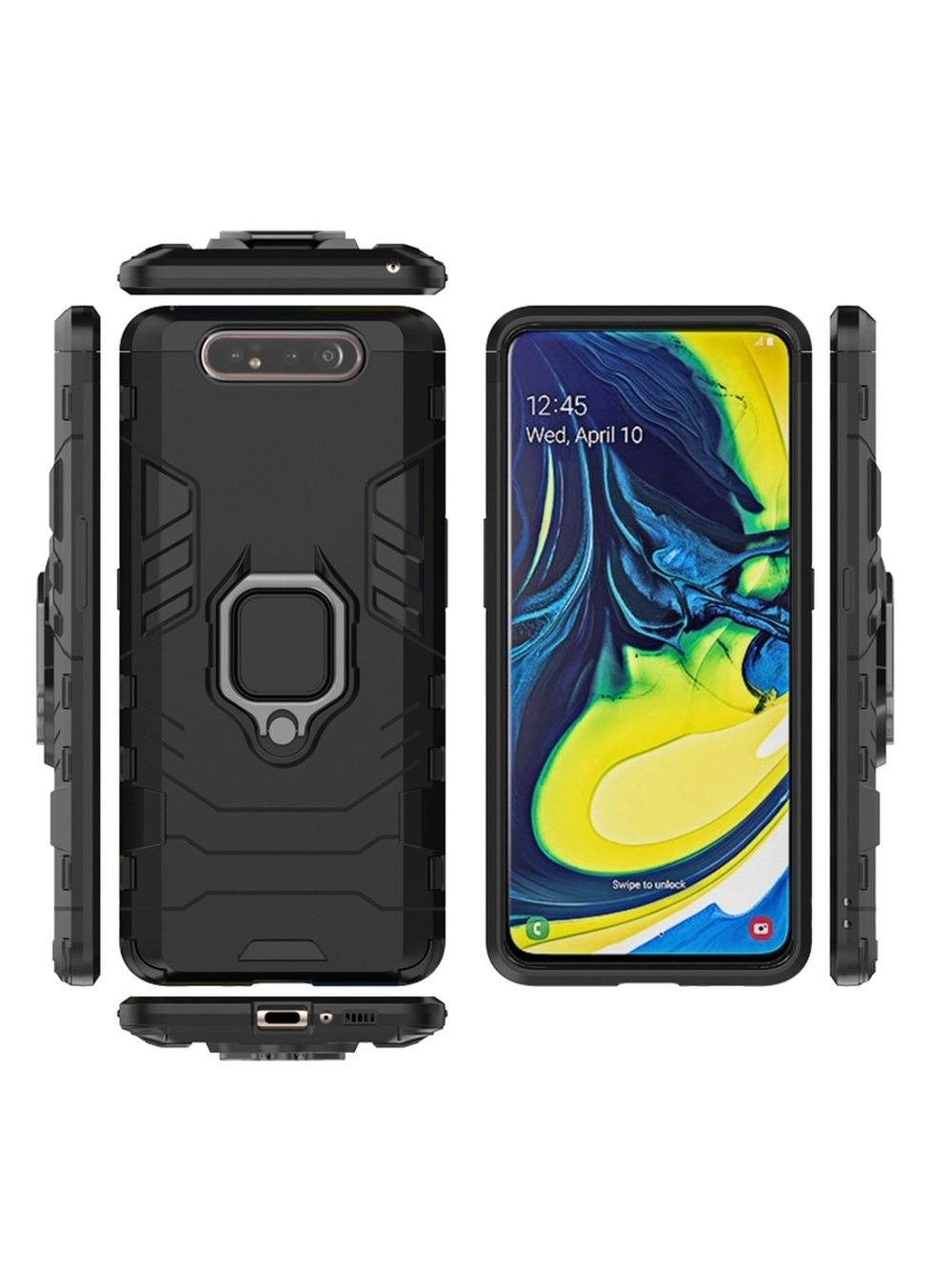 Противоударный чехол с кольцом Panther Case для Samsung Galaxy A80 / A90